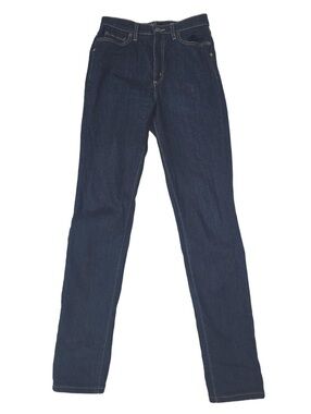 Dutil Denim 001 High Rise Skinny Jeans Dark Indigo Minimalist Plain Pocket Sz 27